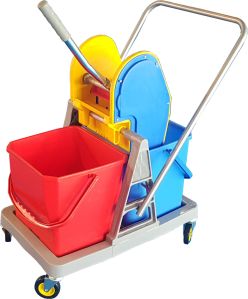 Double Bucket Wringer Trolley