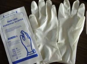 Plain Sterile Latex Surgical Gloves For Hospital