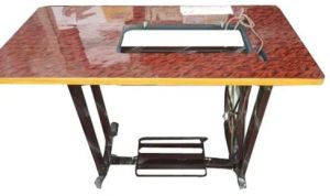 Polished Sewing Machine Table & Stand