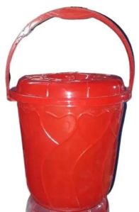 13 Litre Plastic Red Bucket