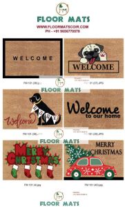 PVC Backed Printed Coco Door Mats