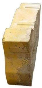 Yellow Zigzag Cement Paver Block