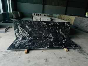 Forest Black Granite Slab