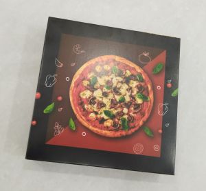 Printed Kraft Paper Pizza Packaging Box, Shape : Square