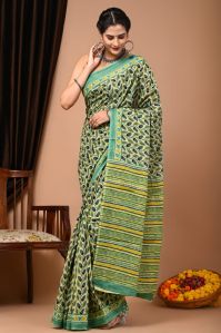 Handicraft printing saree for special occasions