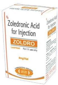 Zoldro 4mg Zoledronic Acid Injection