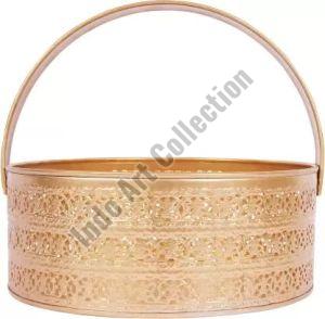 Brass Pooja Basket For Temple, Home