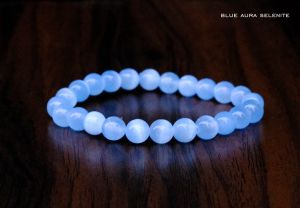 Blue Selenite Crystal Bracelet