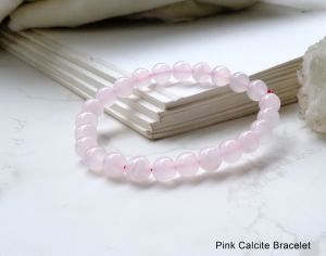 Natural Pink Calcite Bracelet