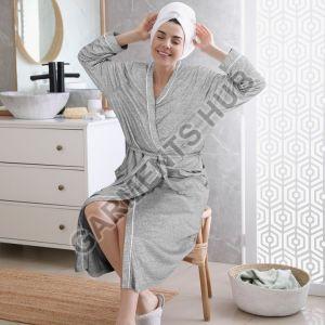 Plain Terry Ladies Bathrobe, Technics : Machine Made