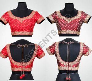 Printed Silk Ladies Blouses, Technics : Machine Made