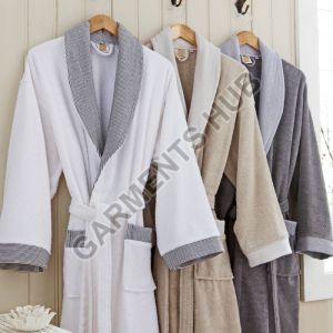 Cotton Plain Mens Bathrobe, Technics : Machine Made