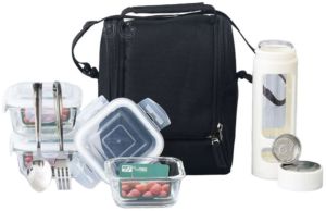 Stainless Steel Lunch Box Set with Bottle