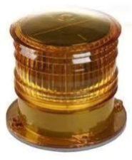 2NM Light Yellow Marine Solar Navigation Light