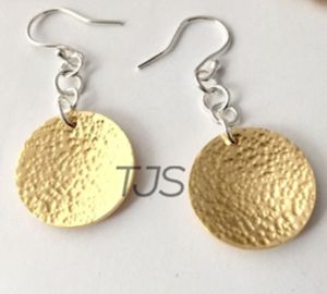 Brass earrings 18K gold plated fashion jewelry wholesale