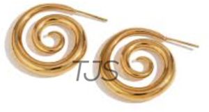 Brass earrings handmade 18K gold plated wholesale jewelry