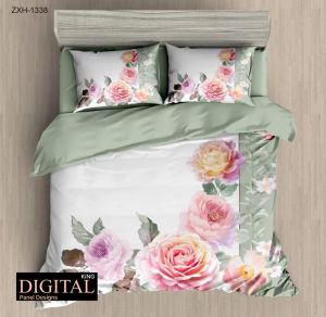 Cotton Digital print bedsheet