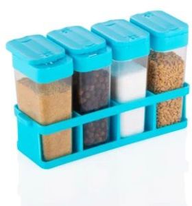 Plastic 4 in 1 Masala Box