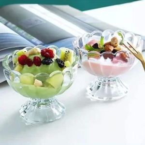 Plastic Transparent Ice Cream Bowl