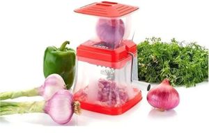 Red Plastic Onion Chopper