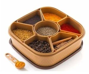 Square Plastic Spice Box