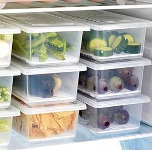 Transparent Plastic Kitchen Storage 6 Container Set