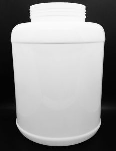 3 Kg White PET Protein Jars For Packaging