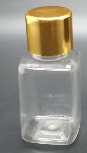 30 Ml Square Golden Cap PET Bottles