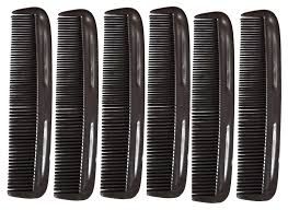 Black Plastic Hair Combs