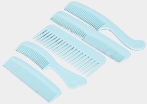 White Plastic Hair Combs