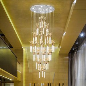 Polished Glass Hanging Chandelier For Home, Hotel, Restaurant