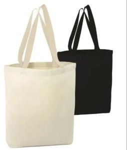 Loop Handle Plain Canvas Tote Bag