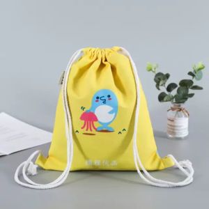 Printed Cotton Drawstring Bag