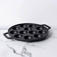 cast iron appam pan