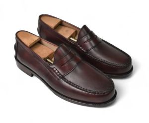 leather loafer shoes