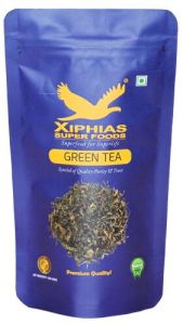 Organic 100gm Green Tea Leaves, Packaging Type : Pouches