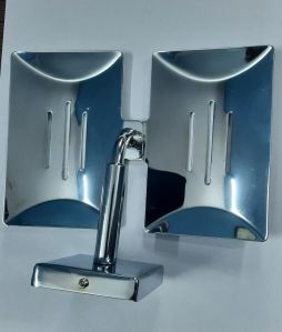 Rectangular Stainless Steel Double Soap Dish