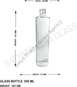 500 ml glass water bottles