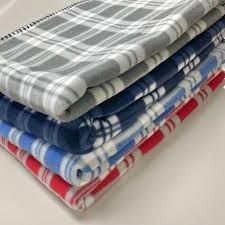 Fleece Check Blanket 1.5Kg (Hotel Use)