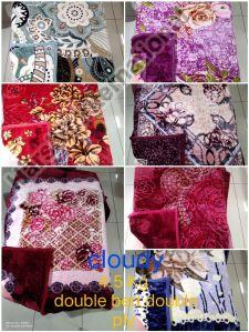 100% Polyester Plain Printed Cloudy Mink Blanket (4.5Kg) For Home Use, Bed Use, Hotel Use