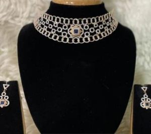 Ladies Fancy Wedding wear Gold Choker Necklace Set