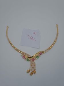 Ladies Fashion Gold Necklace Sets