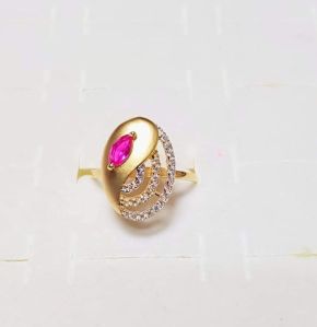 ladies modern gold ring