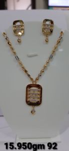 Tanmaniya Gold Chain Necklace Set