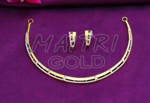 Ladies Fancy Pure Gold Necklace Set