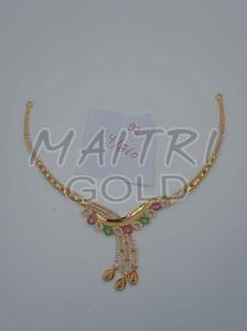 Ladies Fashion Gold Necklace Sets