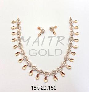 Ladies Modern Gold Necklace Sets