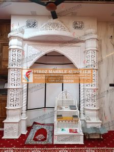 luxurious marble mosque mehrab