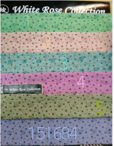 polyester peach print fabric