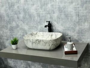 Polished Ceramic Table Top Basin For Home, Hotel, Office, Restaurant